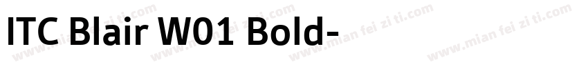 ITC Blair W01 Bold字体转换